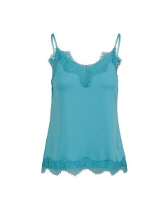 CC Heart lace top Aqua Blue