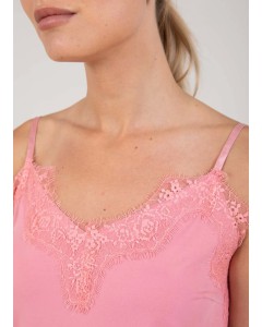 CC Heart lace top old pink