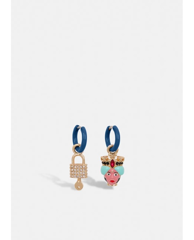 Essentiel | Goliath small fantasy earrings Mauve hart