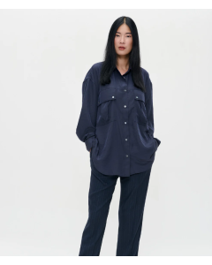 Zenggi | Technosilk oversized cargo shirt