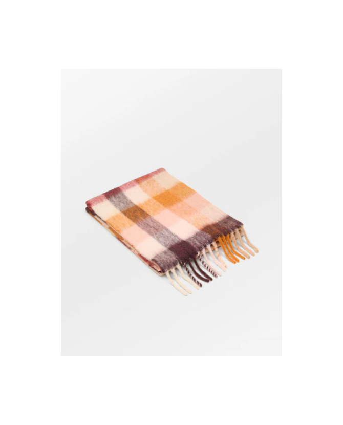 Becksondergaard | Anilopa scarf Roest bruin/ roze/ bordeaux