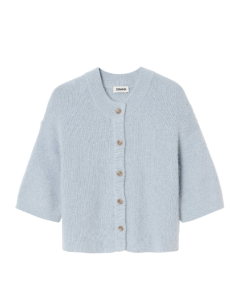 Zenggi | Alpaca short sleeve cardigan