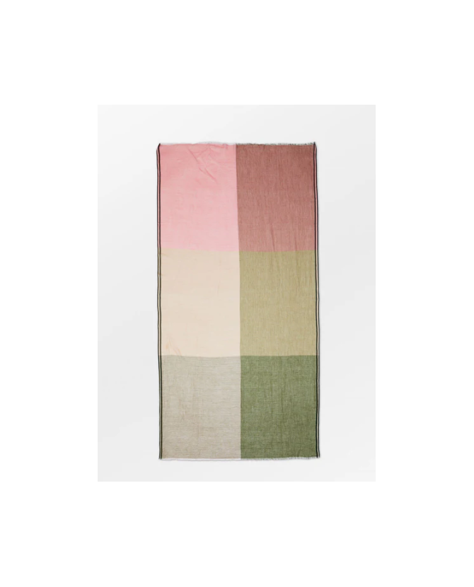 Becksondergaard | Kikko cowea scarf Roze/ groen