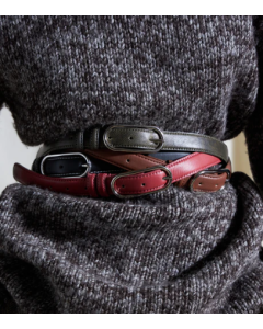 Becksondergaard | Crushed slim leather belt