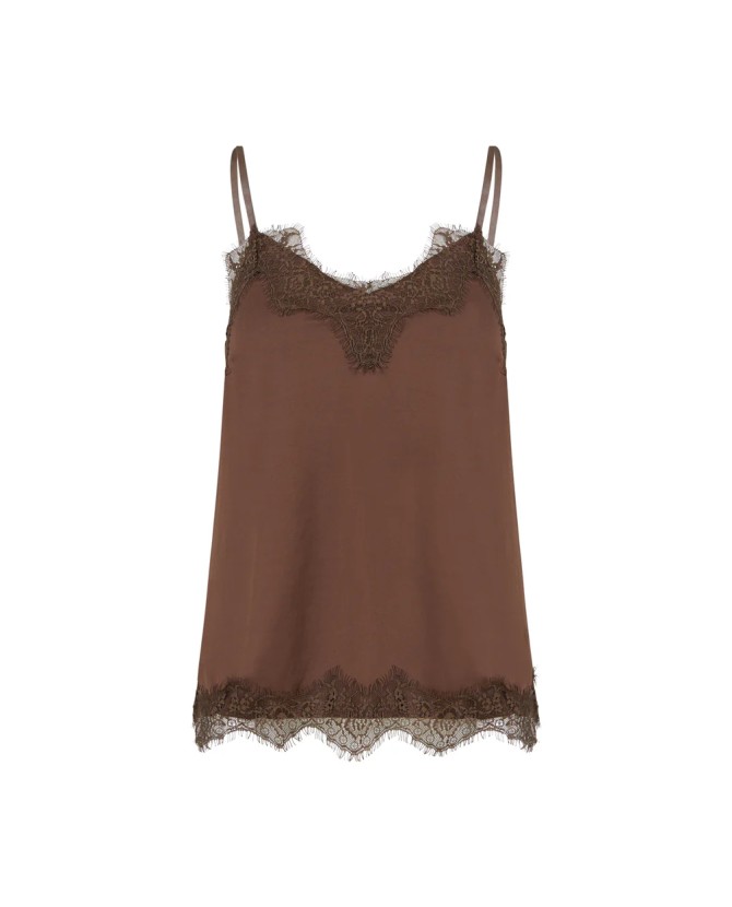 CC HEART | Rosie lace top brown