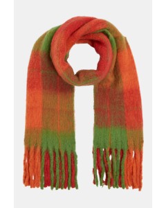 Penn & Ink | Scarf oranje/groen