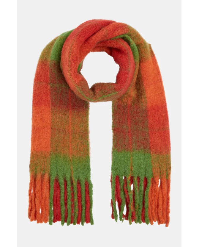 Penn & Ink | Scarf oranje/groen