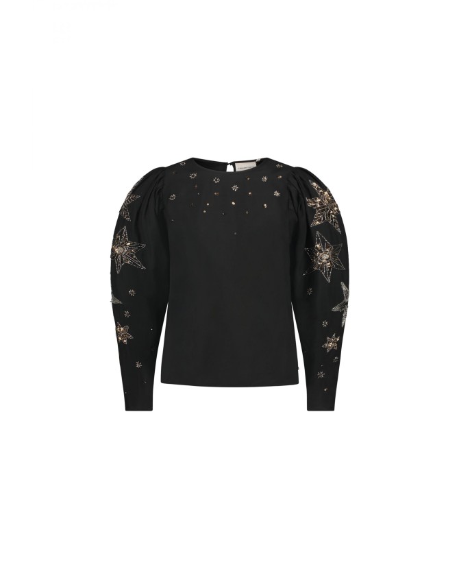 FABIENNE CHAPOT | Raja Beaded Top Black