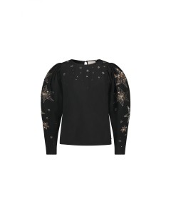 FABIENNE CHAPOT | Raja Beaded Top Black