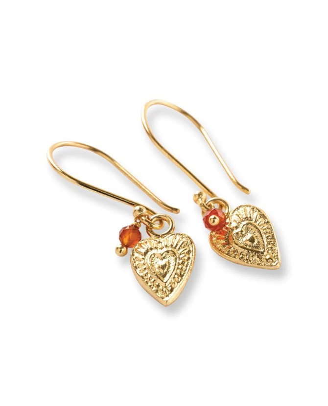 A BEAUTIFUL STORY | Generous Carnelian Earrings GP