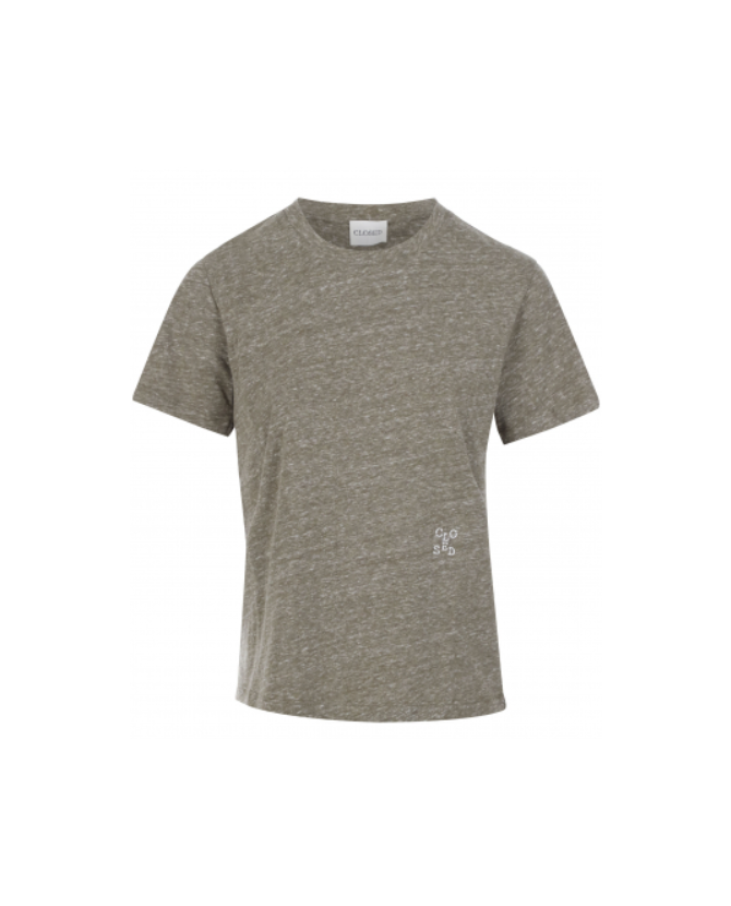 Closed | Basic t-shirt green-grey