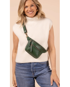 O My Bag | Beck's Bum Bag Pine Green leren tas