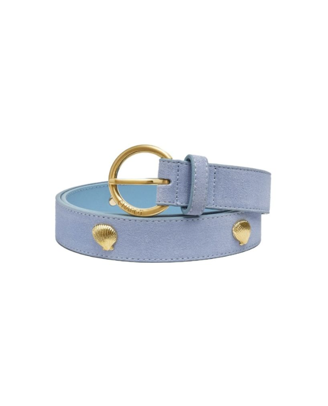 Fabienne Chapot | Studded shell belt pool blue