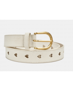 Fabienne Chapot | Cut it out heart belt cream white