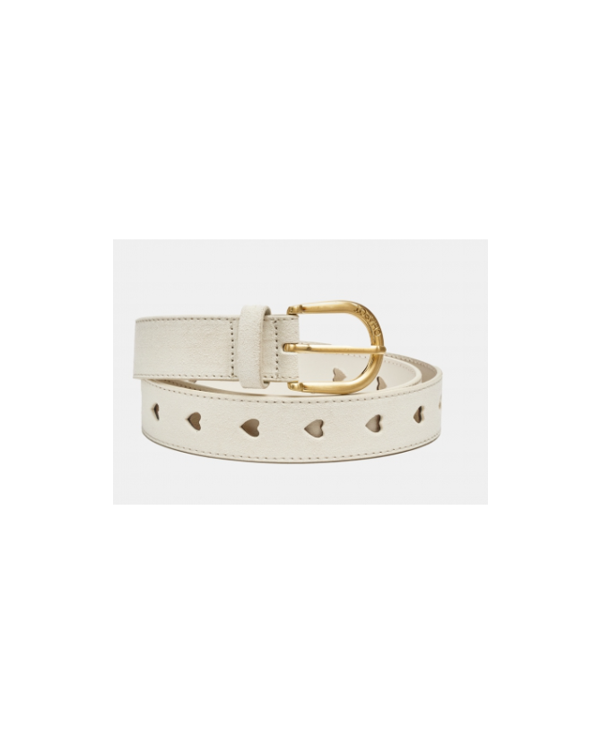 Fabienne Chapot | Cut it out heart belt cream white