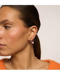 Anna + Nina | Single Rouge Ring Earring