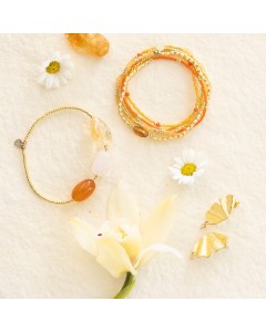 A Beautiful Story | Desirable Carnelian Rose Quartz Citrine Bracelet