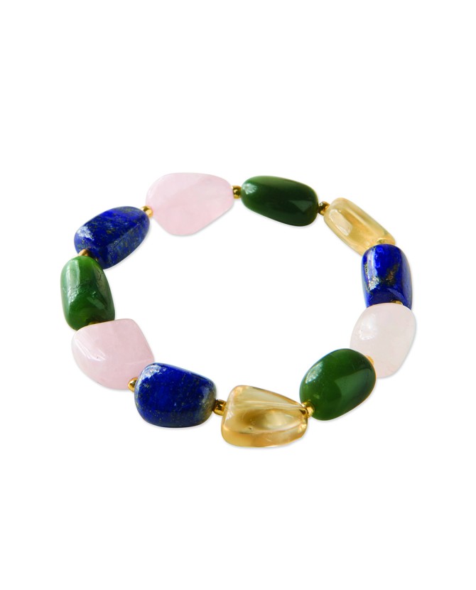 A Beautiful Story | Worthy Adenturine Rose Lapis Quartz Citrine Bracelet