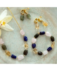 A Beautiful Story | Worthy Adenturine Rose Lapis Quartz Citrine Bracelet