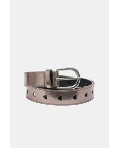 FABIENNE CHAPOT | Cut It Out Heart Belt Dark Silver