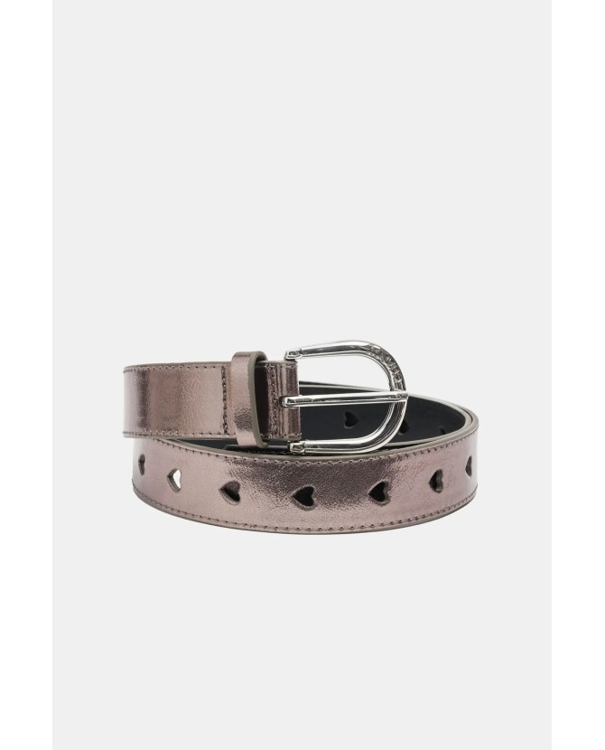 FABIENNE CHAPOT | Cut It Out Heart Belt Dark Silver