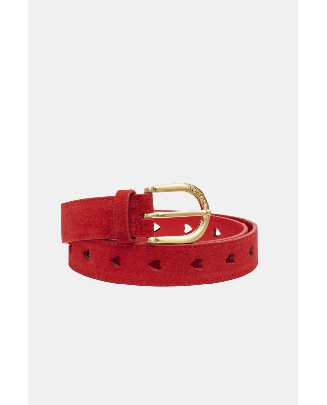 FABIENNE CHAPOT | Cut It Out Heart Belt Red Hot Chilli