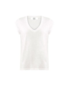 CC Hearts | Basic V-neck T-shirt White