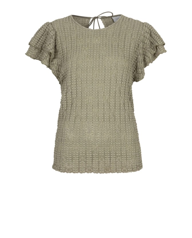 Dante6 | Marlowé Lace Volant Top