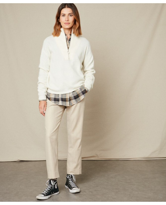 Hartford | Striped flannel parfum pants